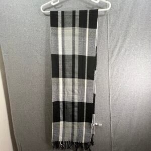 Banana Republic 100% ACRYLIC Women's Black Plaid Scarves Multi Color